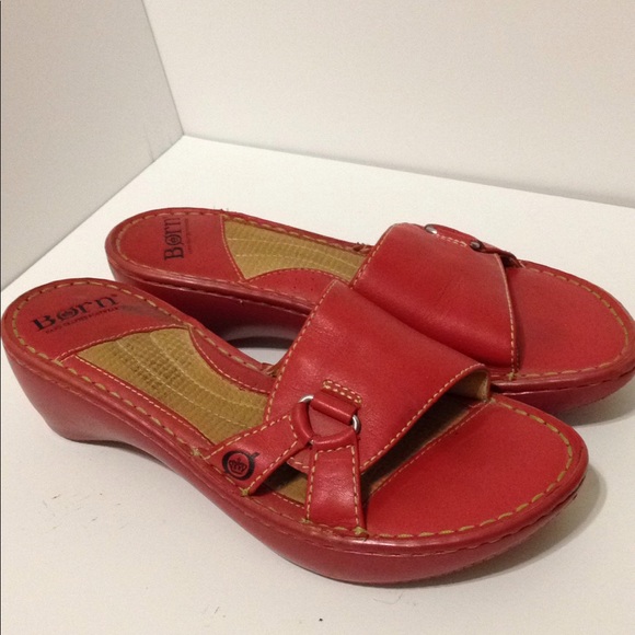 born red sandals